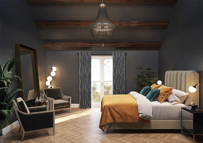 Willow Field, Onyx - Made to Measure Curtains - Image 14